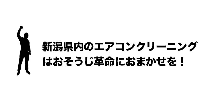 新潟県内のエアコンクリーニングはおそうじ革命におまかせを！