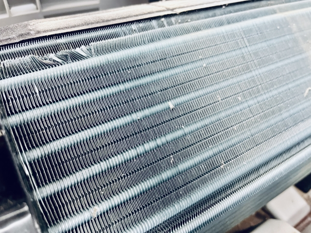 エアコン内部の熱交換器のイメージ