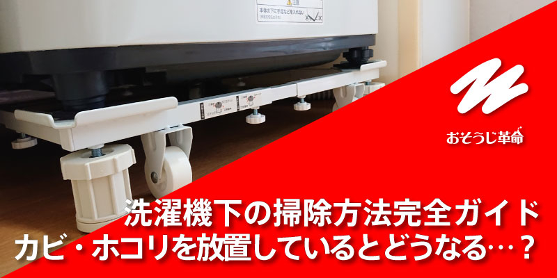 洗濯機下の掃除方法完全ガイド｜カビ・ホコリを放置しているとどうなる…？