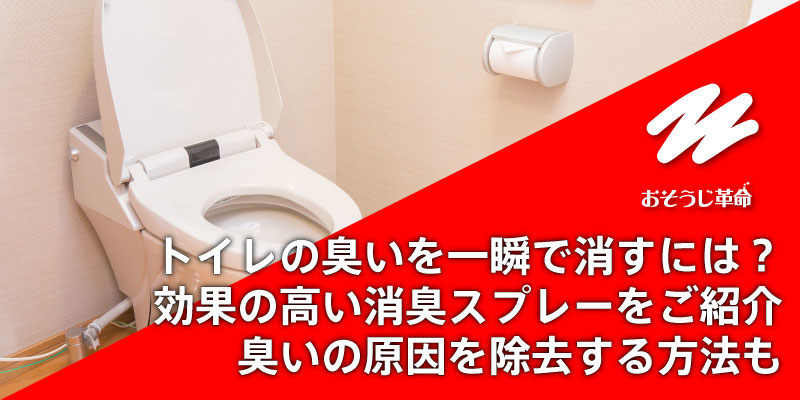 トイレの臭いを一瞬で消すには？効果の高い消臭スプレーをご紹介｜臭いの原因を除去する方法も
