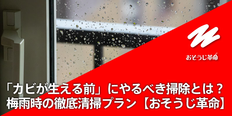 「カビが生える前」にやるべき掃除とは？梅雨時の徹底清掃プラン【おそうじ革命】
