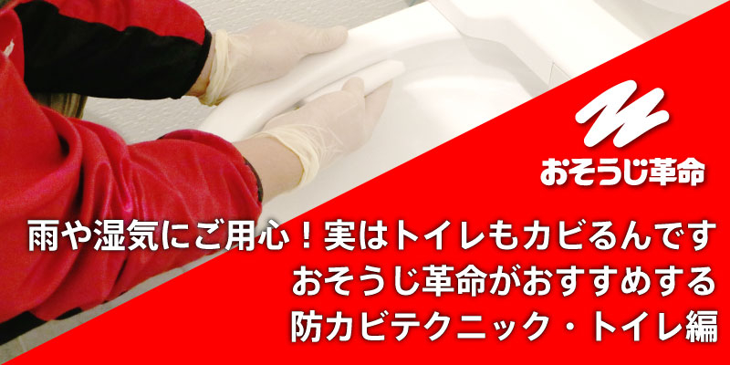 雨や湿気にご用心！実はトイレもカビるんです｜おそうじ革命がおすすめする防カビテクニック・トイレ編