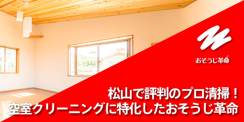 松山で評判のプロ清掃！空室クリーニングに特化したおそうじ革命