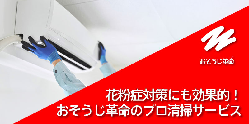 花粉症対策にも効果的！おそうじ革命のプロ清掃サービス