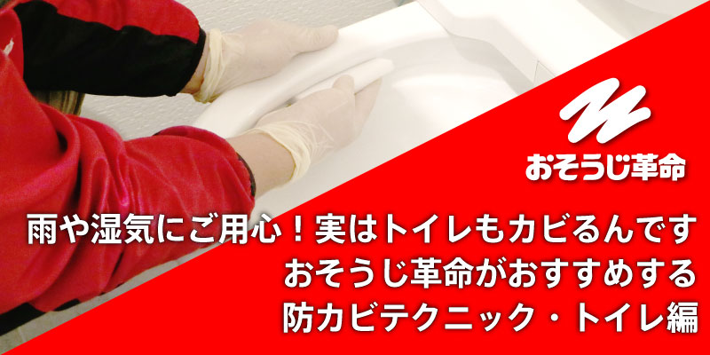 雨や湿気にご用心！実はトイレもカビるんです｜おそうじ革命がおすすめする防カビテクニック・トイレ編