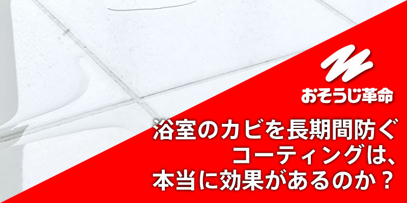 浴室のカビを長期間防ぐコーティングは、本当に効果があるのか？