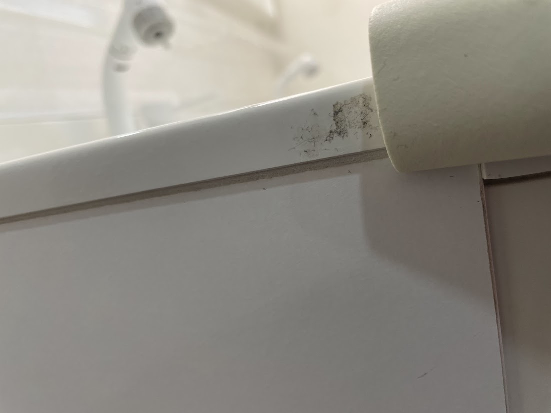 愛知県豊明市の洗面所クリーニングの作業前1