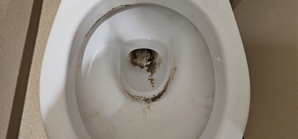 宮崎県西臼杵郡高千穂町のトイレクリーニングの作業前1