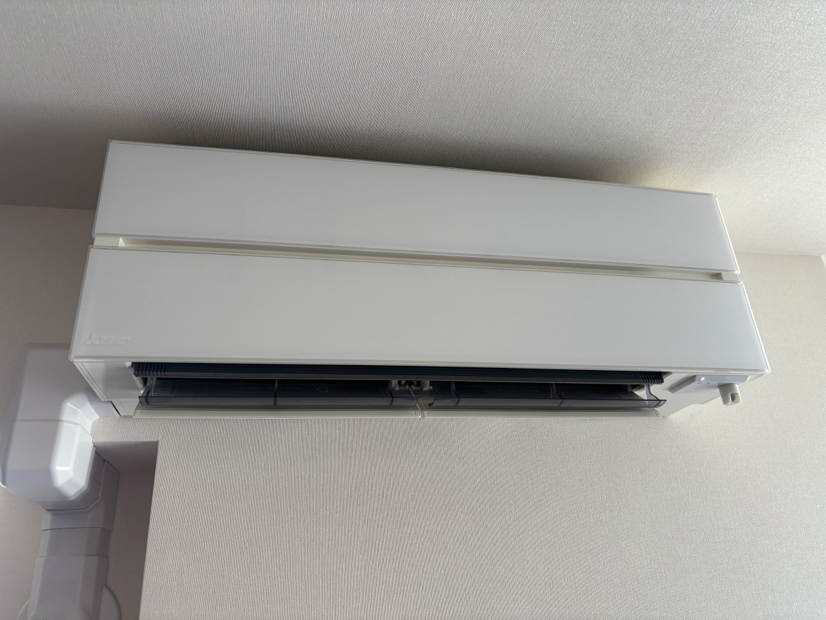 神奈川県川崎市川崎区の壁掛けエアコンの作業前2