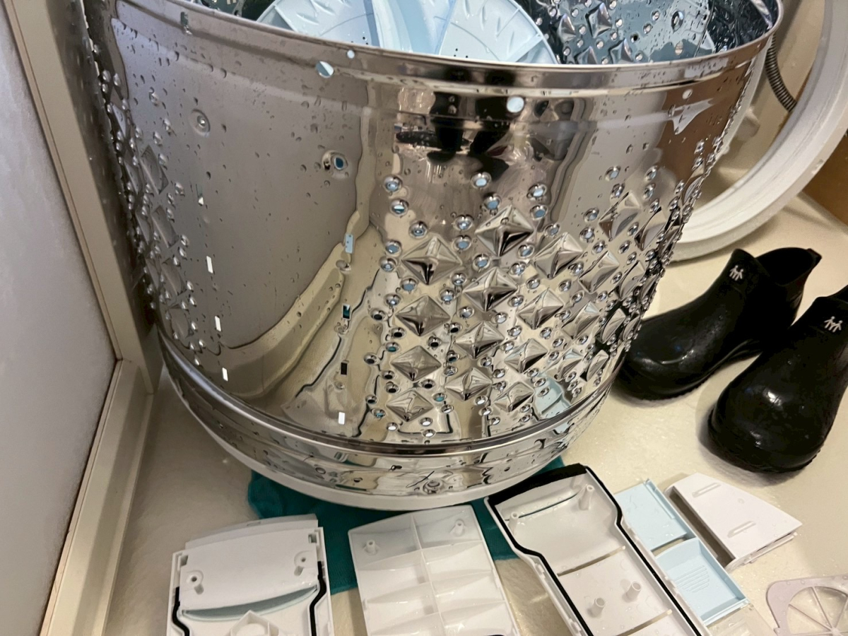 東京都豊島区の洗濯機分解クリーニングの作業後1