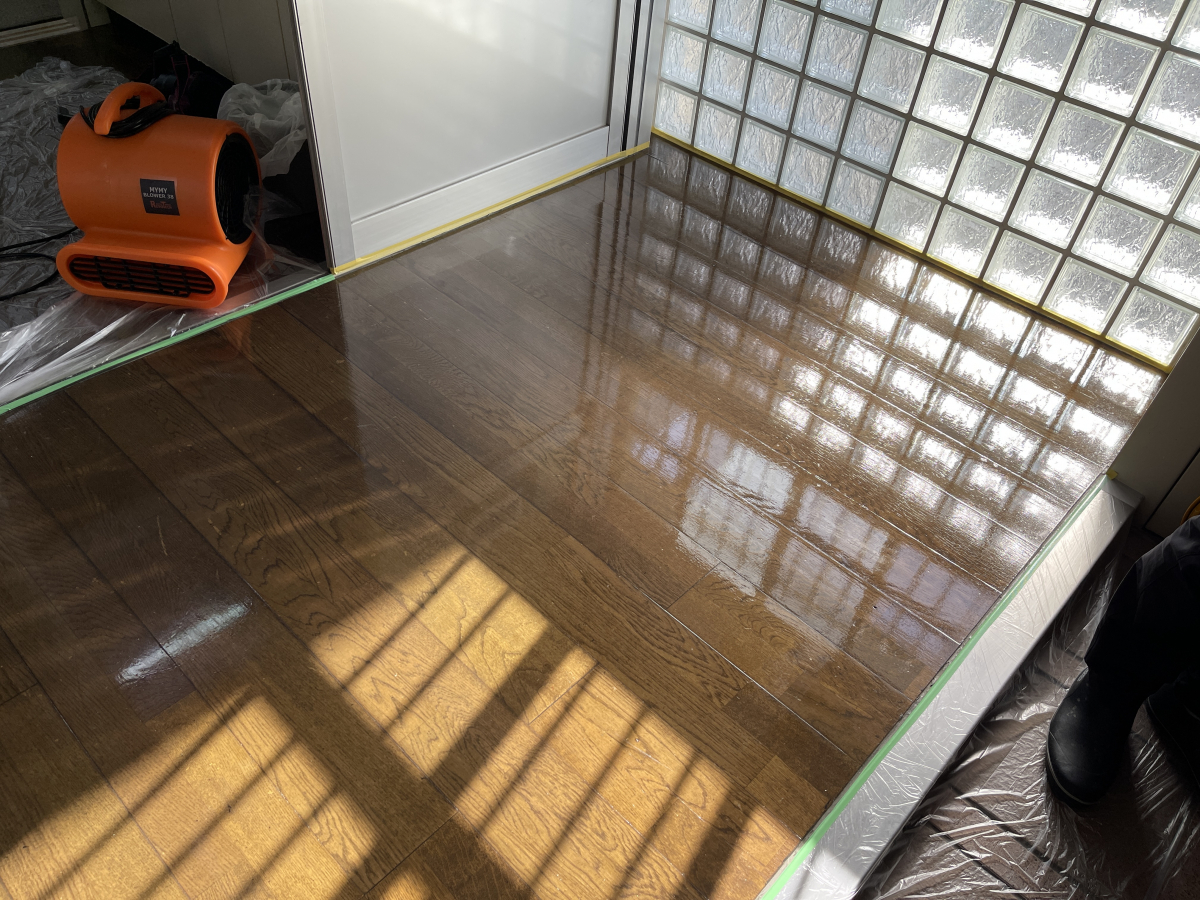神奈川県横浜市戸塚区のフローリングクリーニングの作業後1