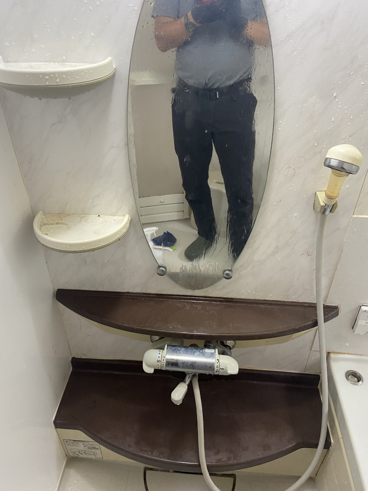 東京都荒川区の浴室・お風呂クリーニングの作業前1