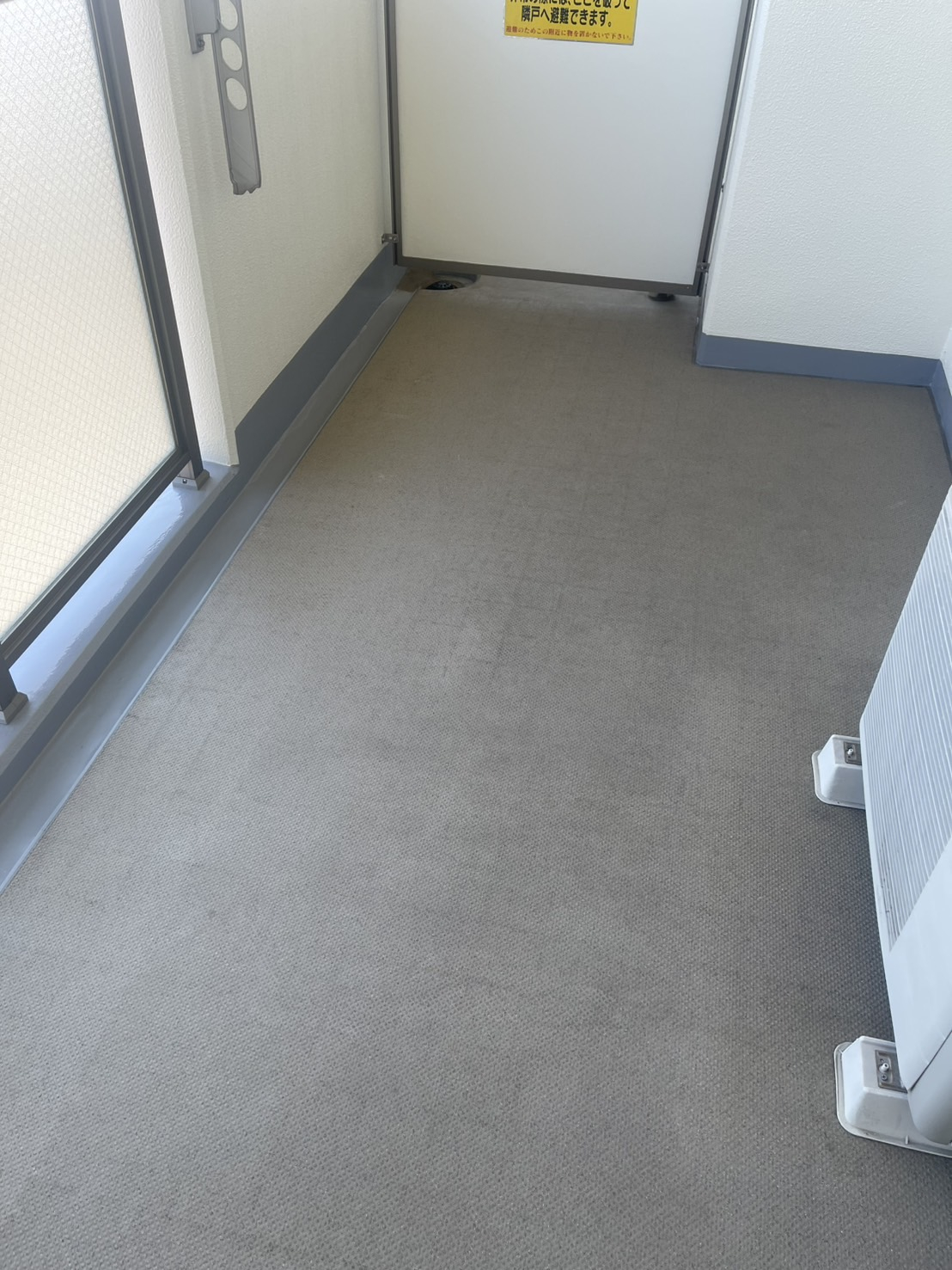 埼玉県久喜市のベランダ・バルコニークリーニングの作業後1