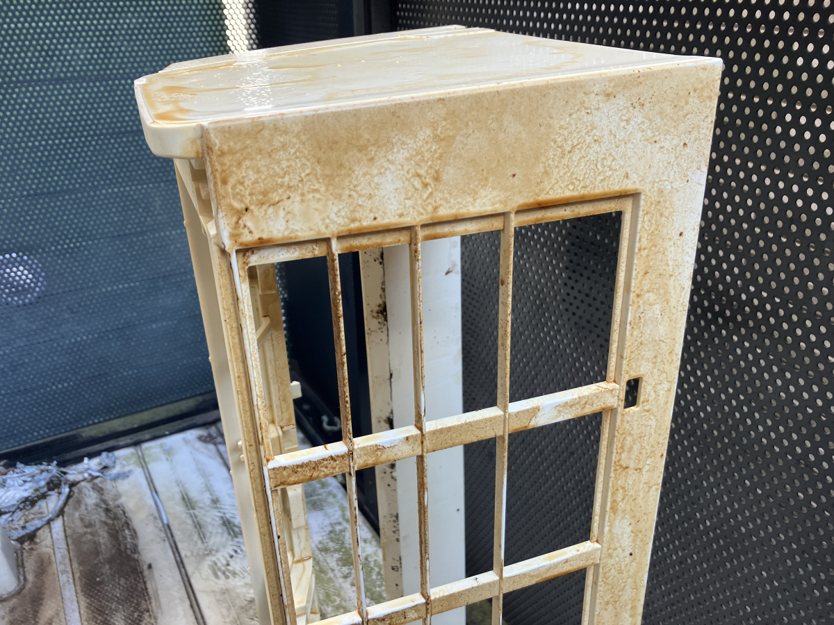 神奈川県川崎市多摩区の壁掛けエアコンの作業前1