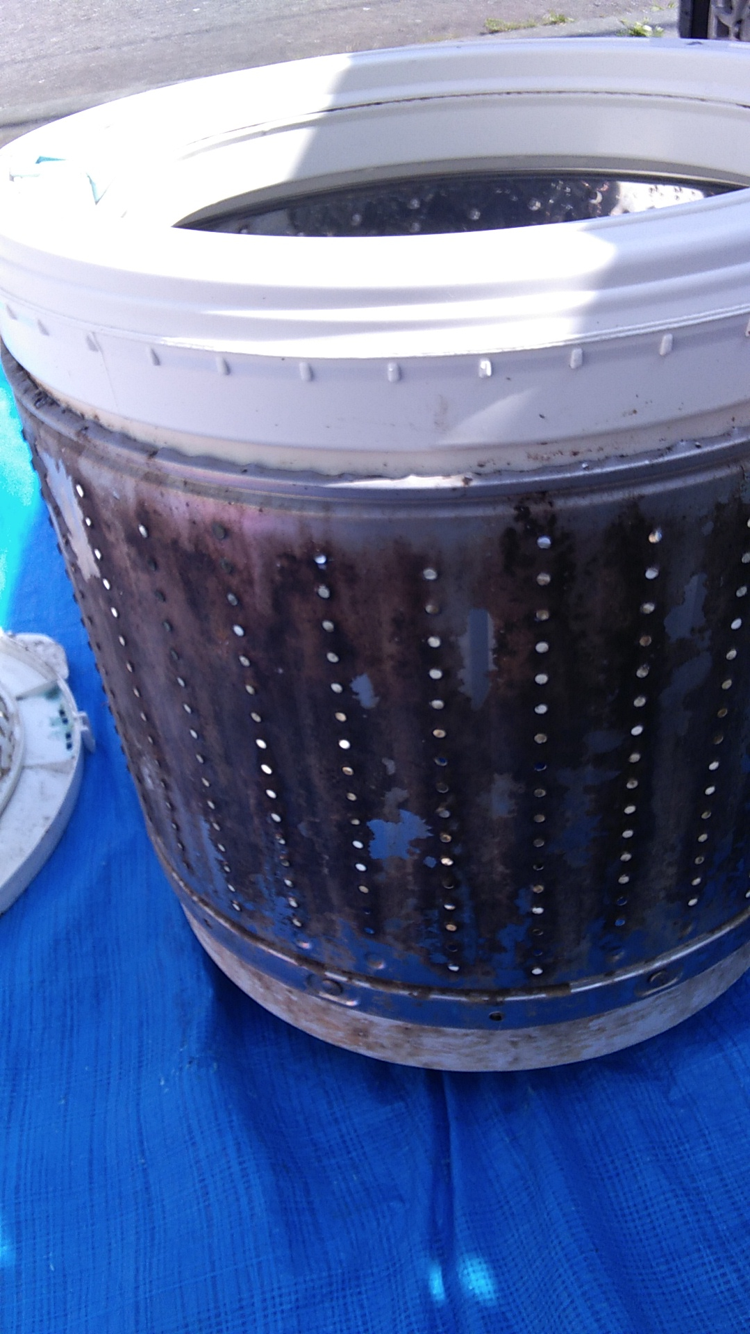 青森県八戸市の洗濯機分解クリーニングの作業前1