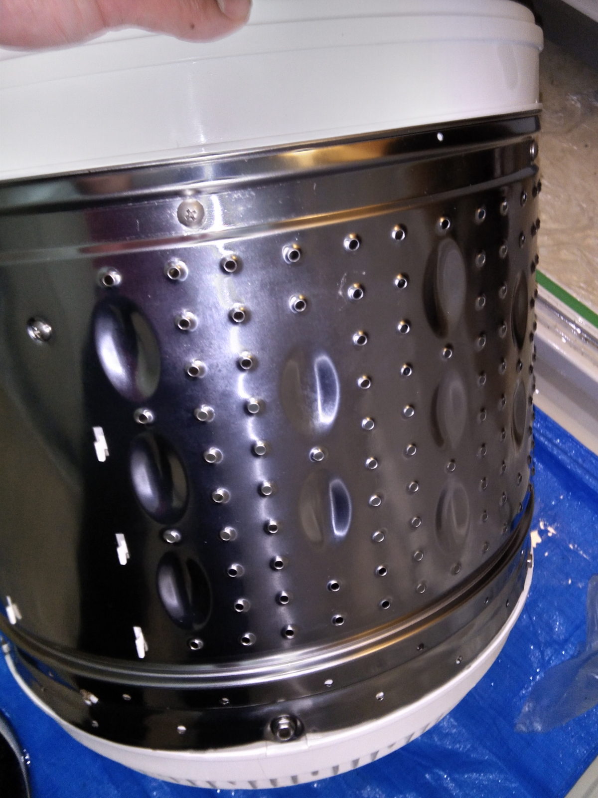 青森県八戸市の洗濯機分解クリーニングの作業後1