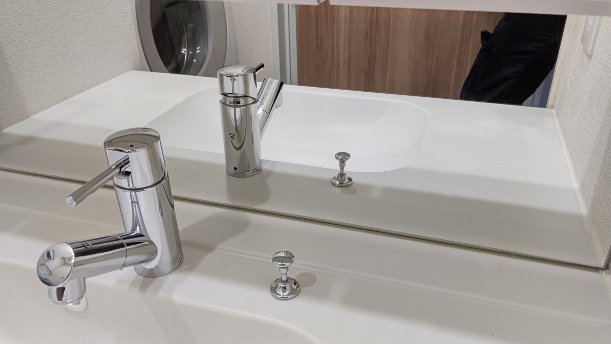 東京都新宿区の洗面所クリーニングの作業後1