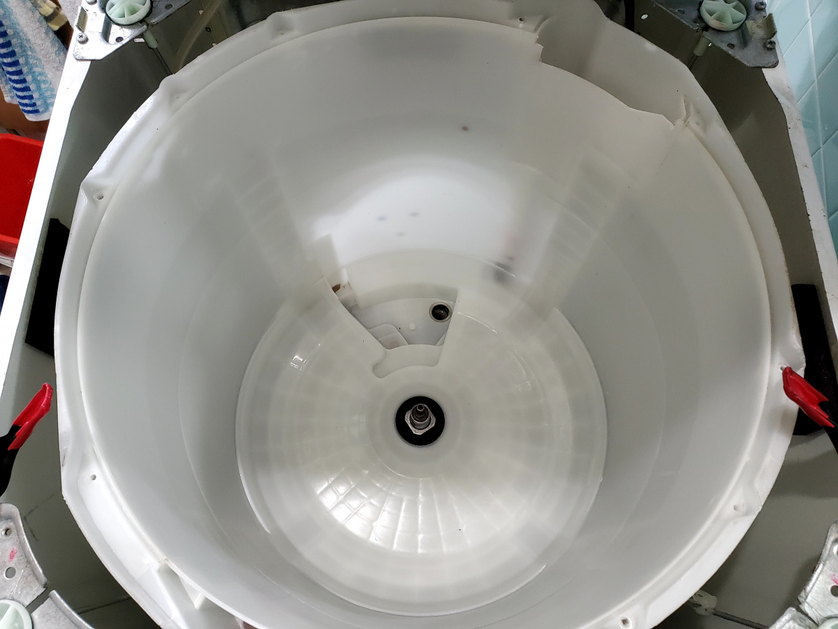 宮崎県延岡市の洗濯機分解クリーニングの作業後1