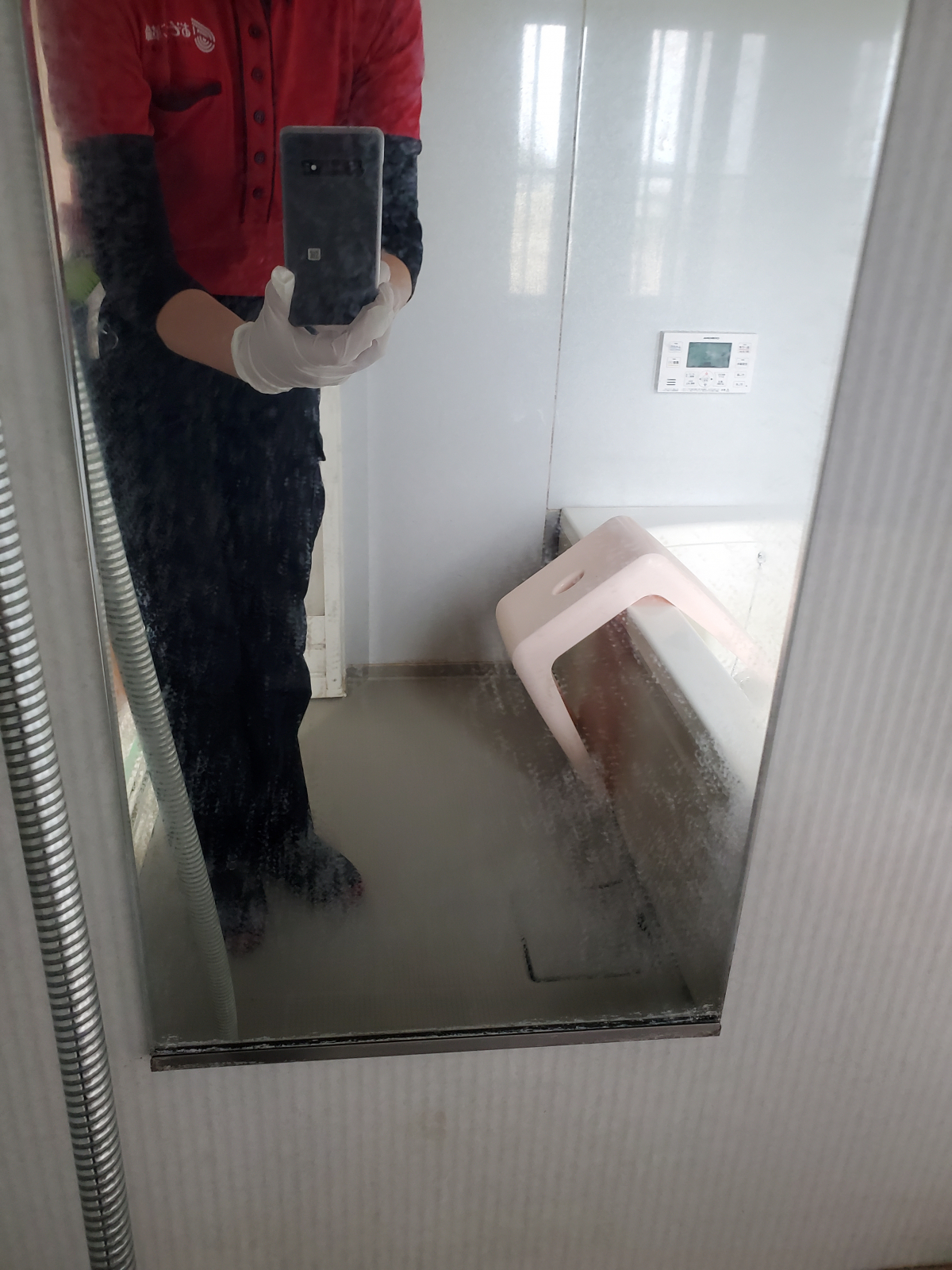 埼玉県熊谷市の浴室・お風呂クリーニングの作業前1