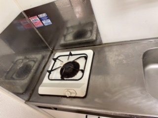 東京都世田谷区駒沢の賃貸住宅退去後の原状回復クリーニングの作業前1