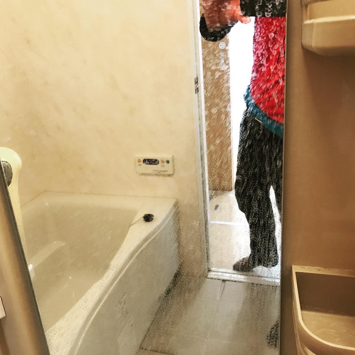 静岡県掛川市の浴室・お風呂クリーニングの作業前1