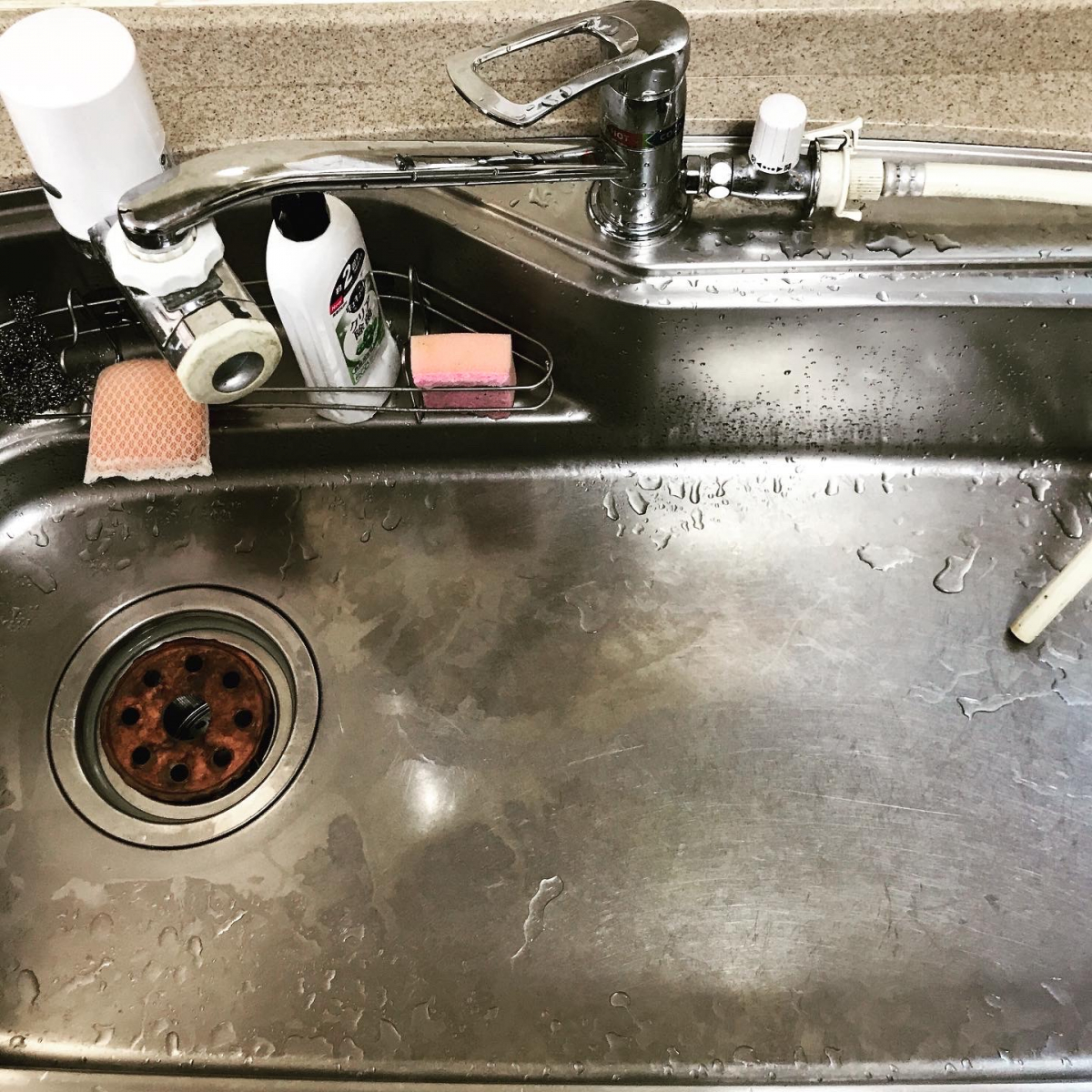 静岡県掛川市のキッチンクリーニングの作業前1