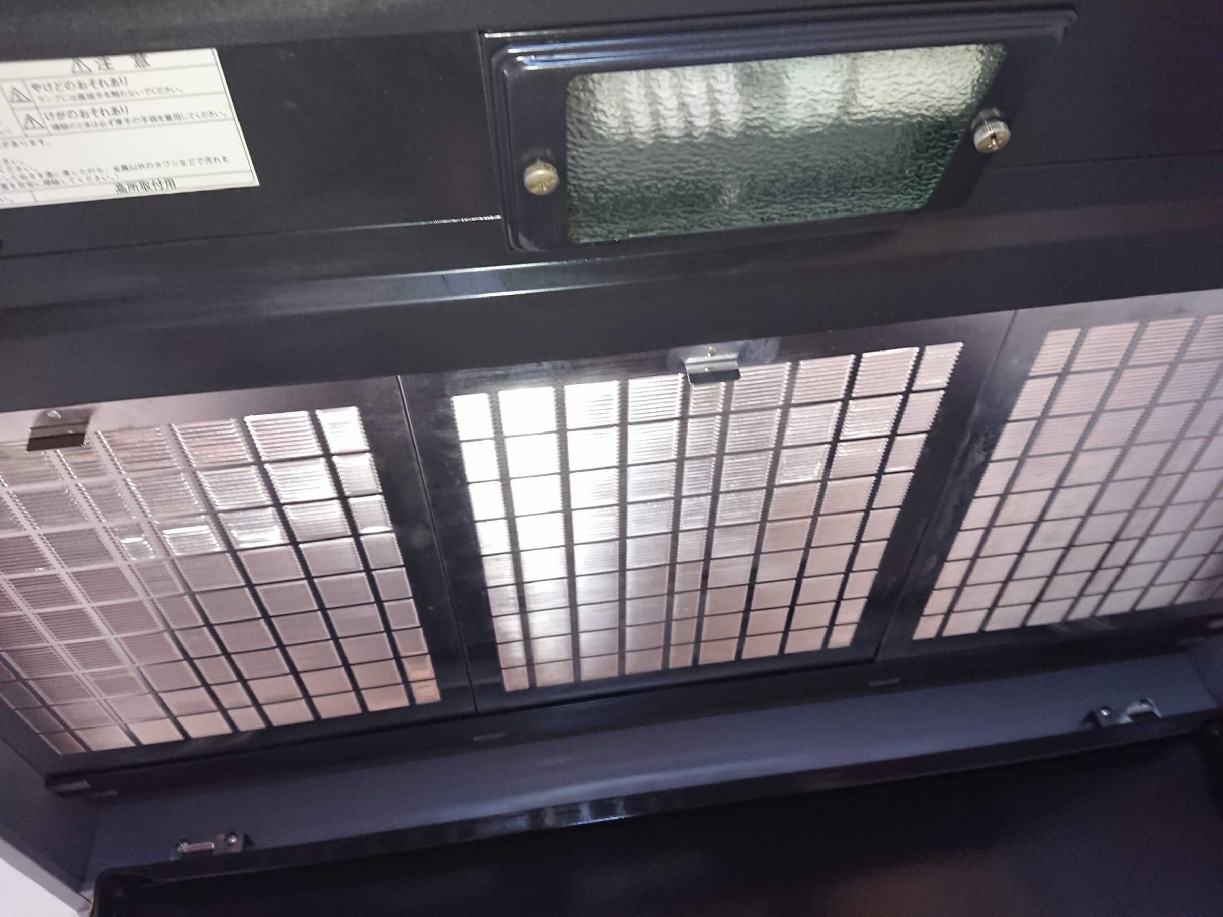 茨城県つくば市竹園のレンジフードクリーニングの作業後2