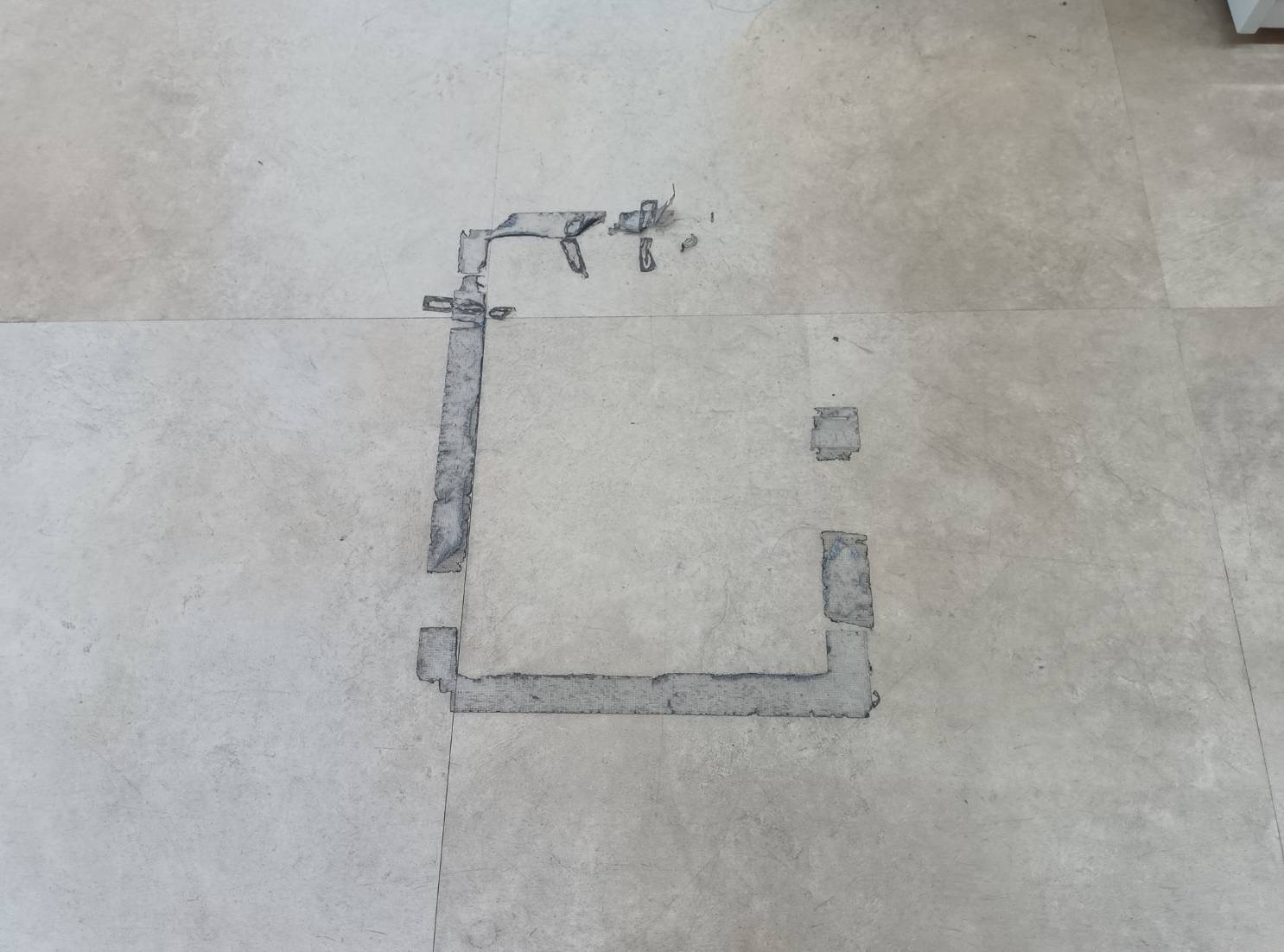 新潟県新潟市江南区所島の店舗清掃の作業前2