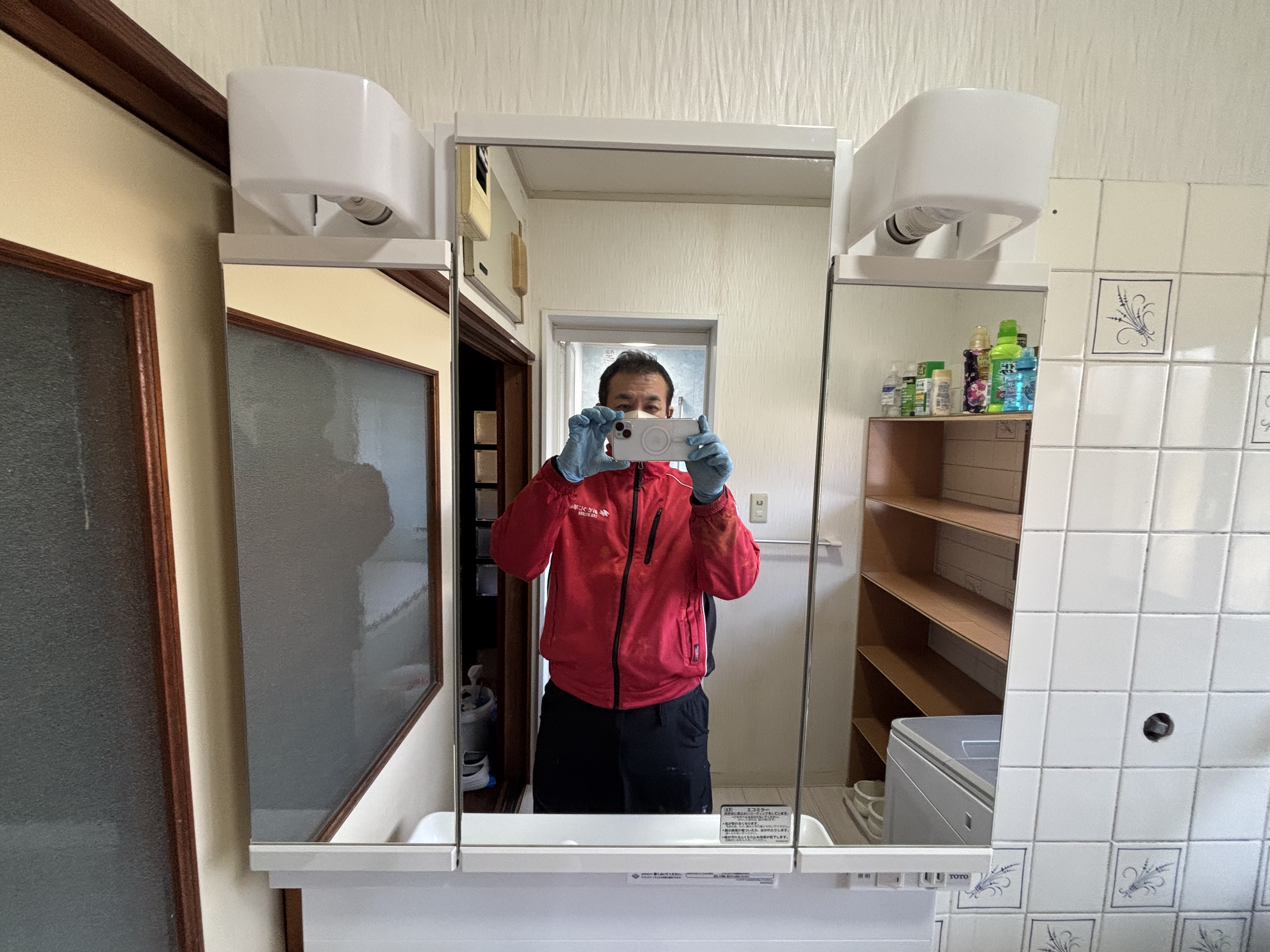 埼玉県さいたま市緑区上野田の洗面所クリーニングの作業後2