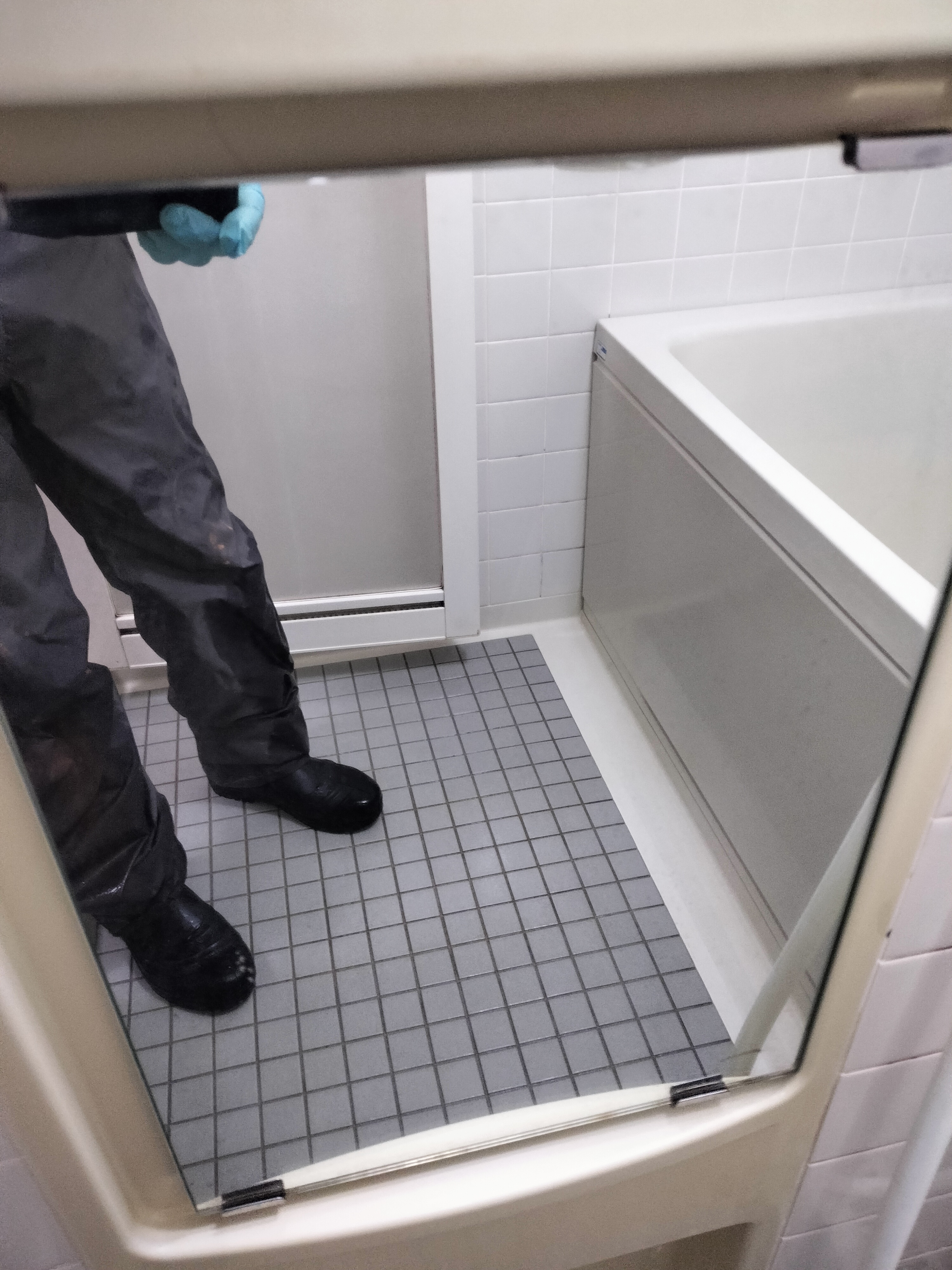 茨城県つくば市の浴室・お風呂クリーニングの作業後2