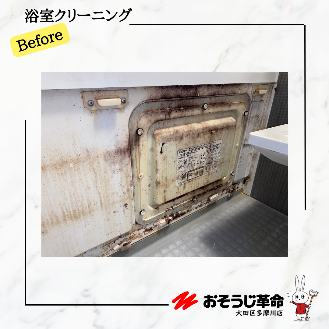 東京都大田区中馬込の浴室・お風呂クリーニングの作業前1