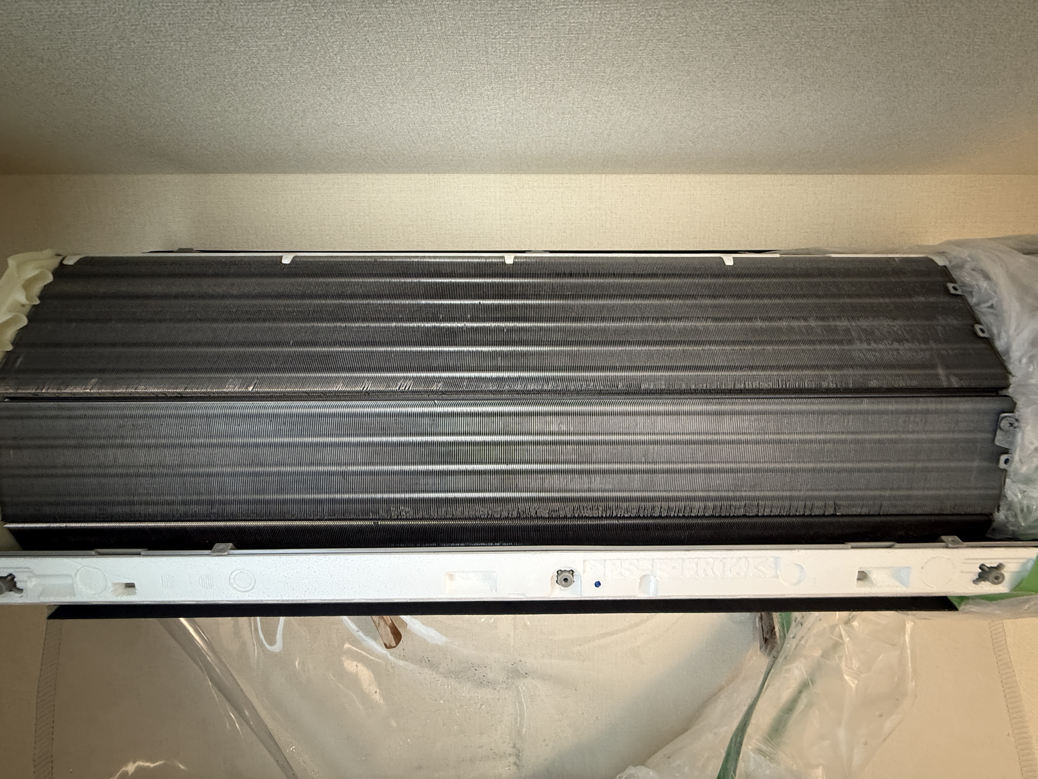 東京都中央区の壁掛けエアコンの作業後2