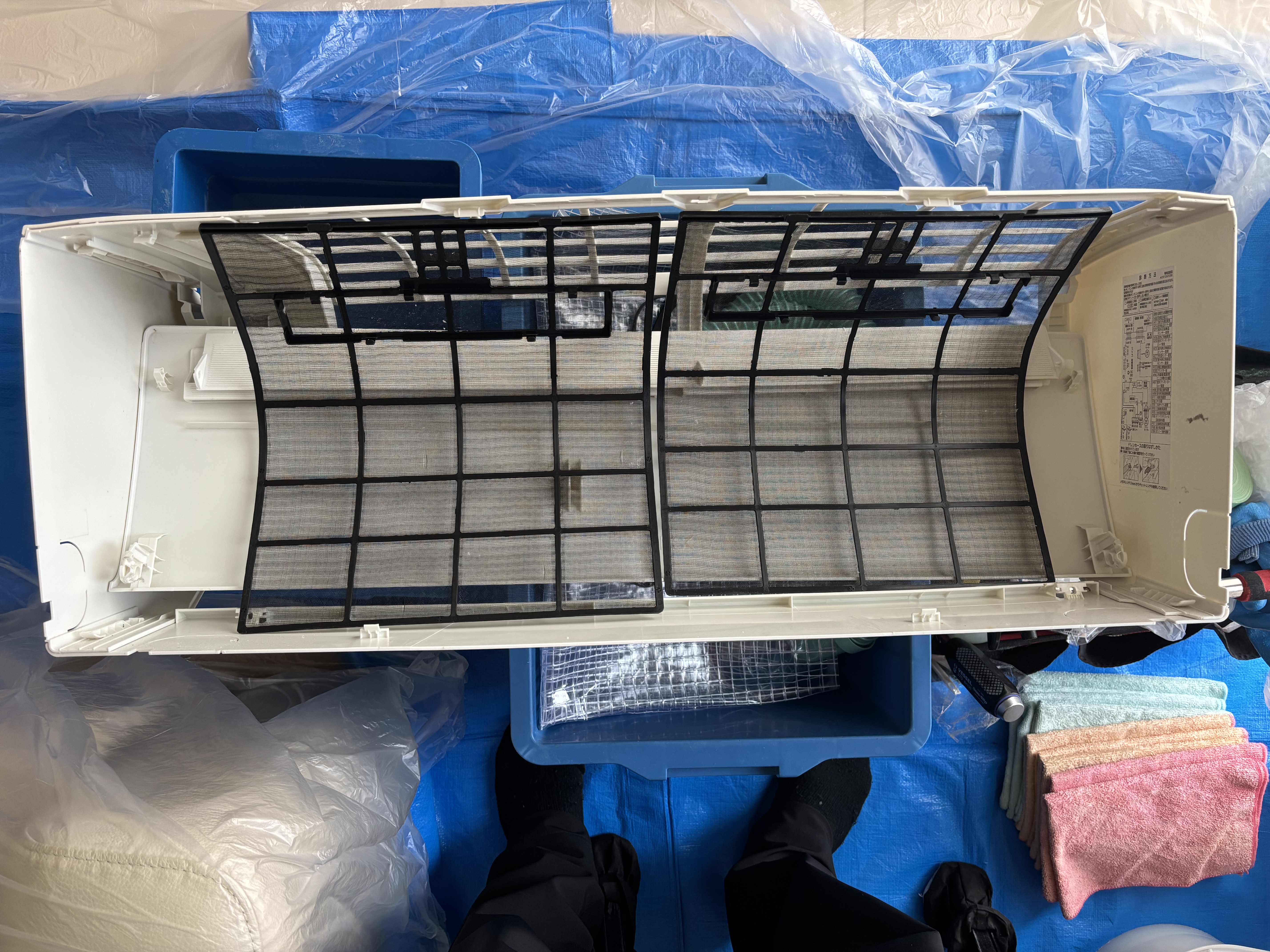 埼玉県さいたま市岩槻区の壁掛けエアコンの作業前3