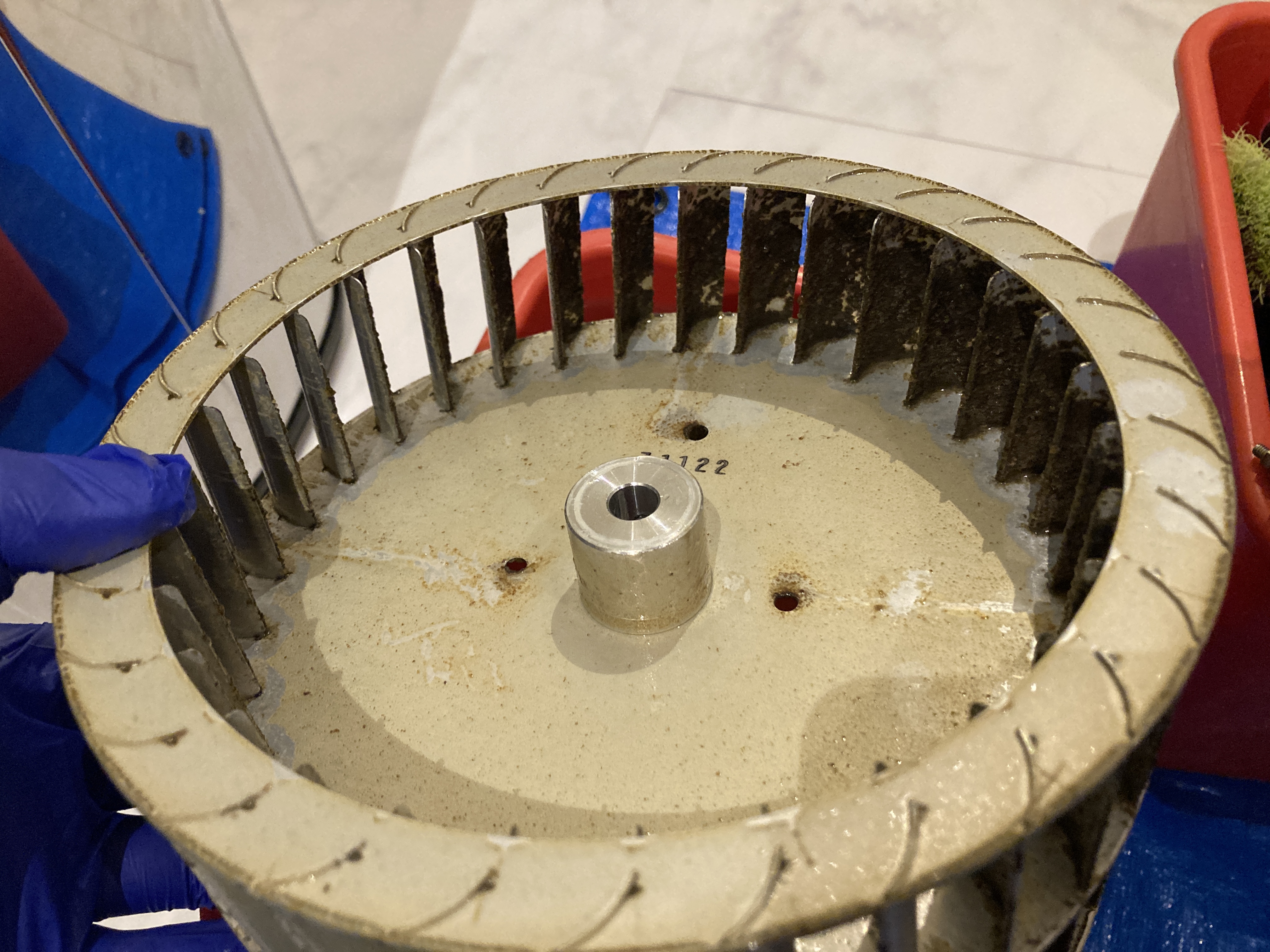 京都府京都市北区大宮北林町のレンジフードクリーニングの作業前3