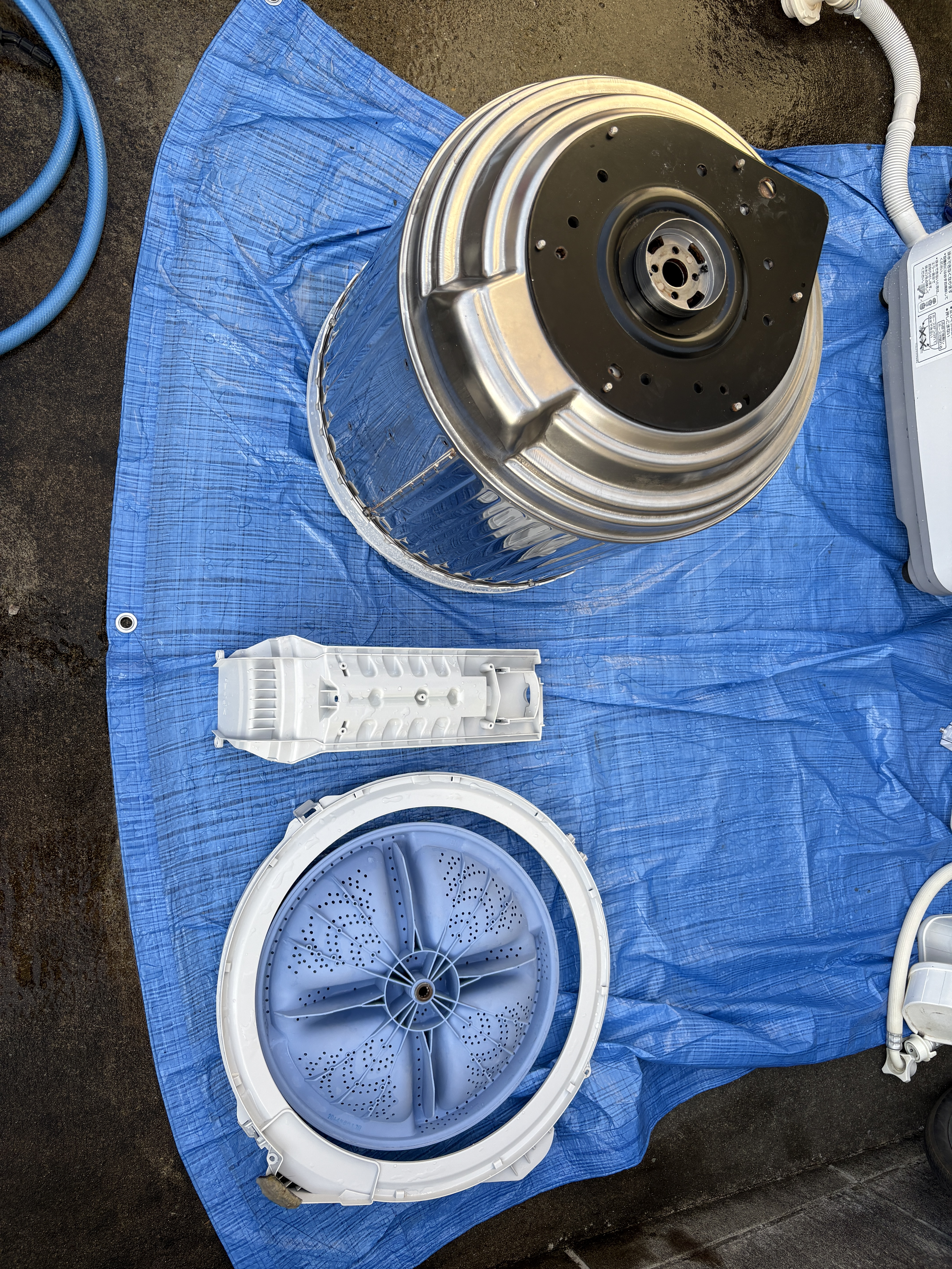 神奈川県横浜市瀬谷区の洗濯機分解クリーニングの作業後2