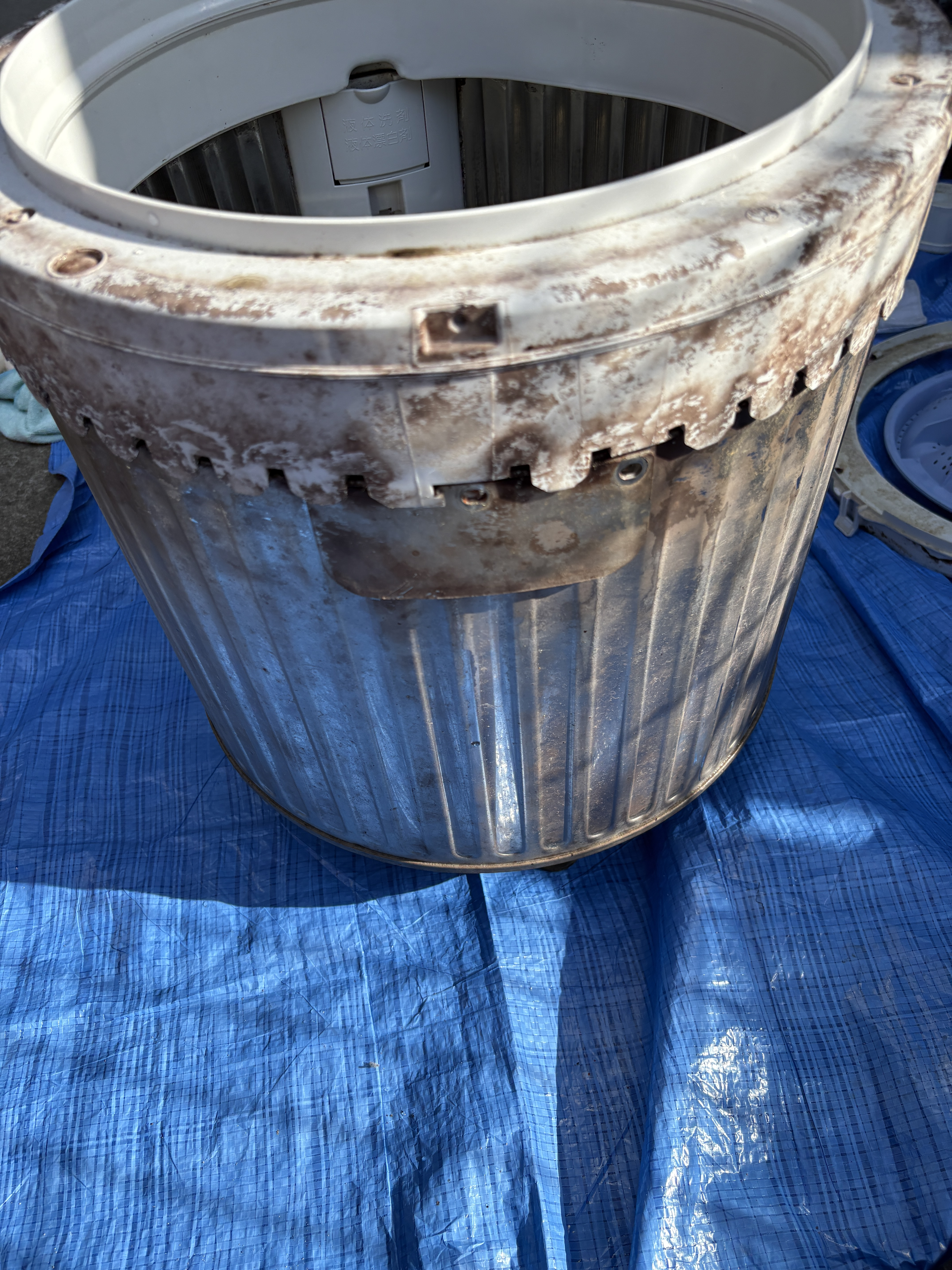 神奈川県横浜市瀬谷区の洗濯機分解クリーニングの作業前2