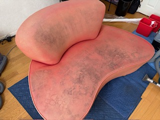 茨城県ひたちなか市のソファクリーニングの作業前2