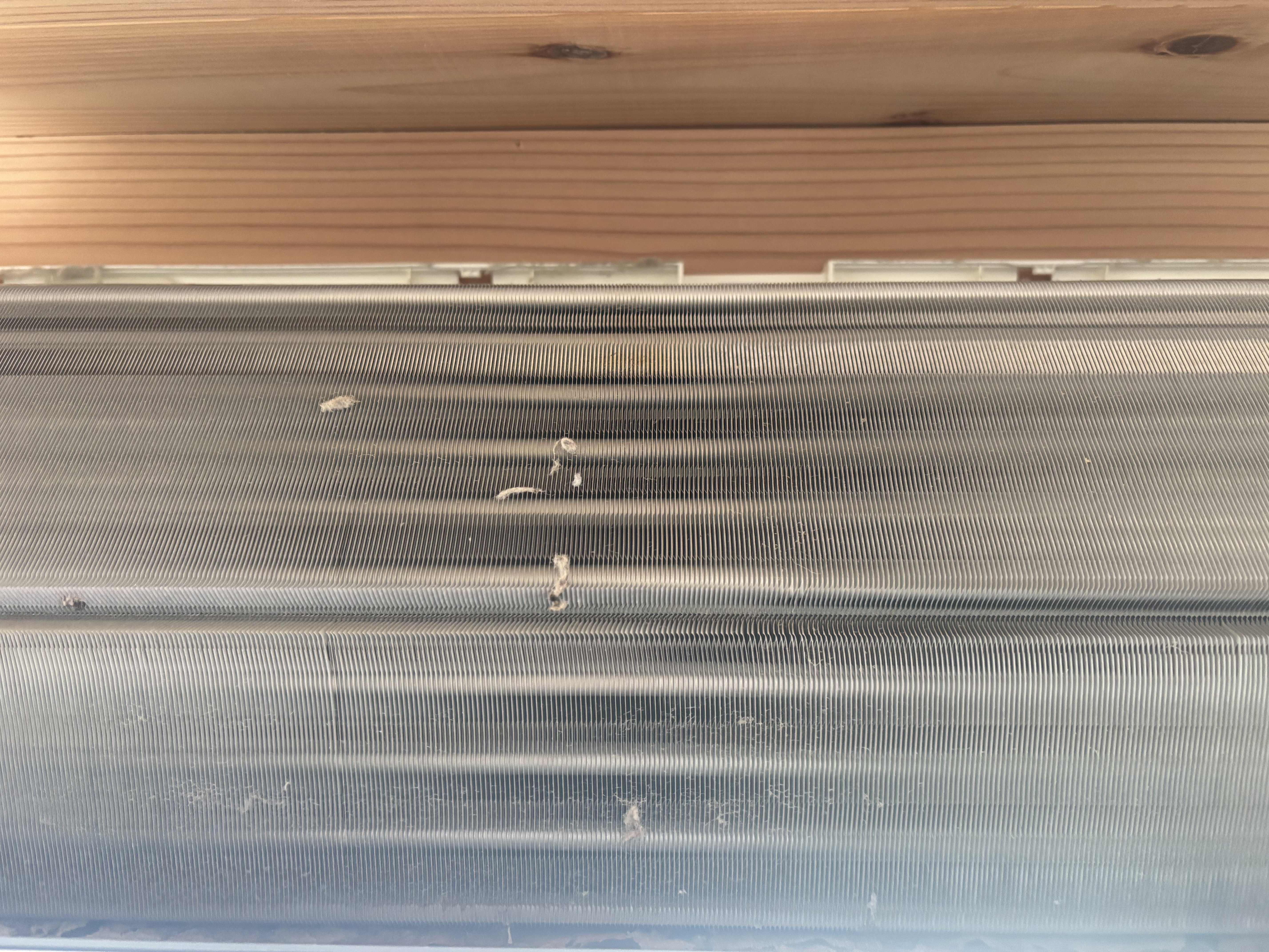 埼玉県さいたま市北区のお掃除機能付きエアコンの作業前1