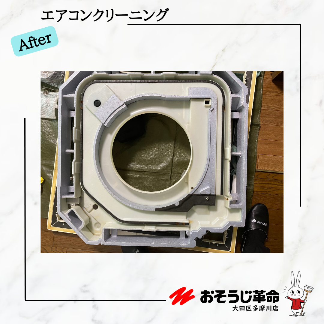 東京都千代田区大手町の業務用天井埋め込みエアコンの作業後1