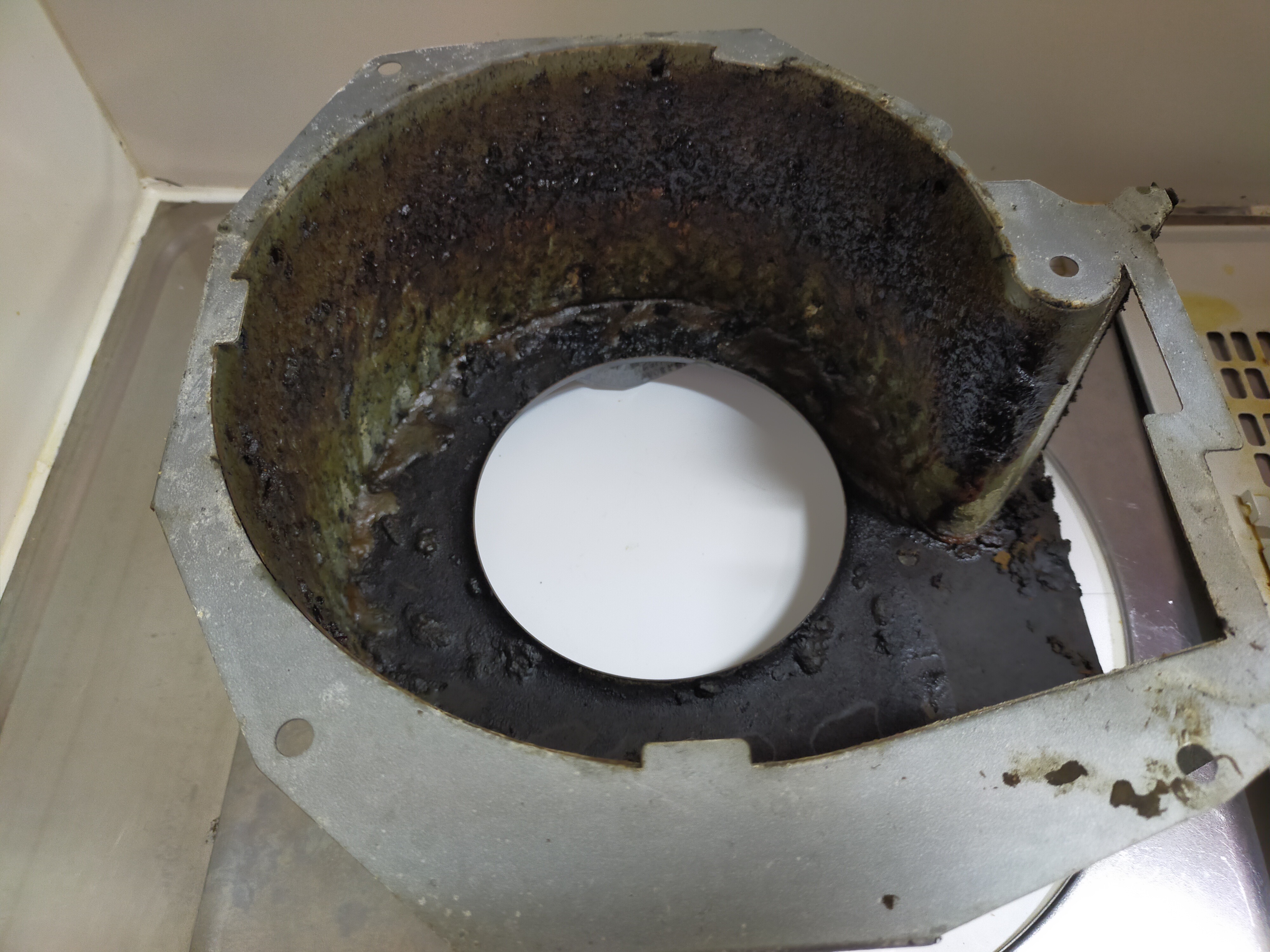 京都府京都市下京区材木町のレンジフードクリーニングの作業前1