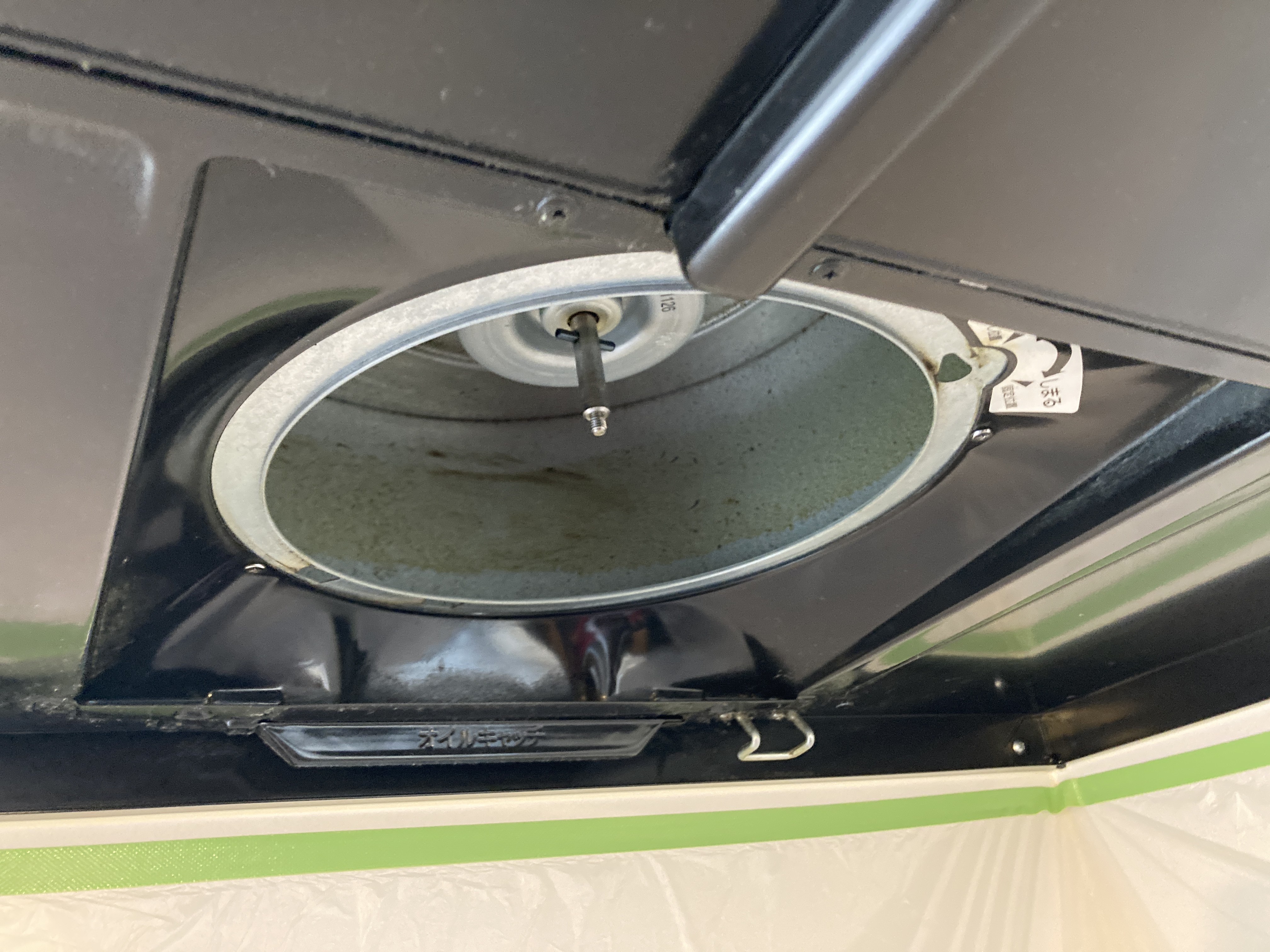 京都府城陽市富野乾垣内のレンジフードクリーニングの作業前1