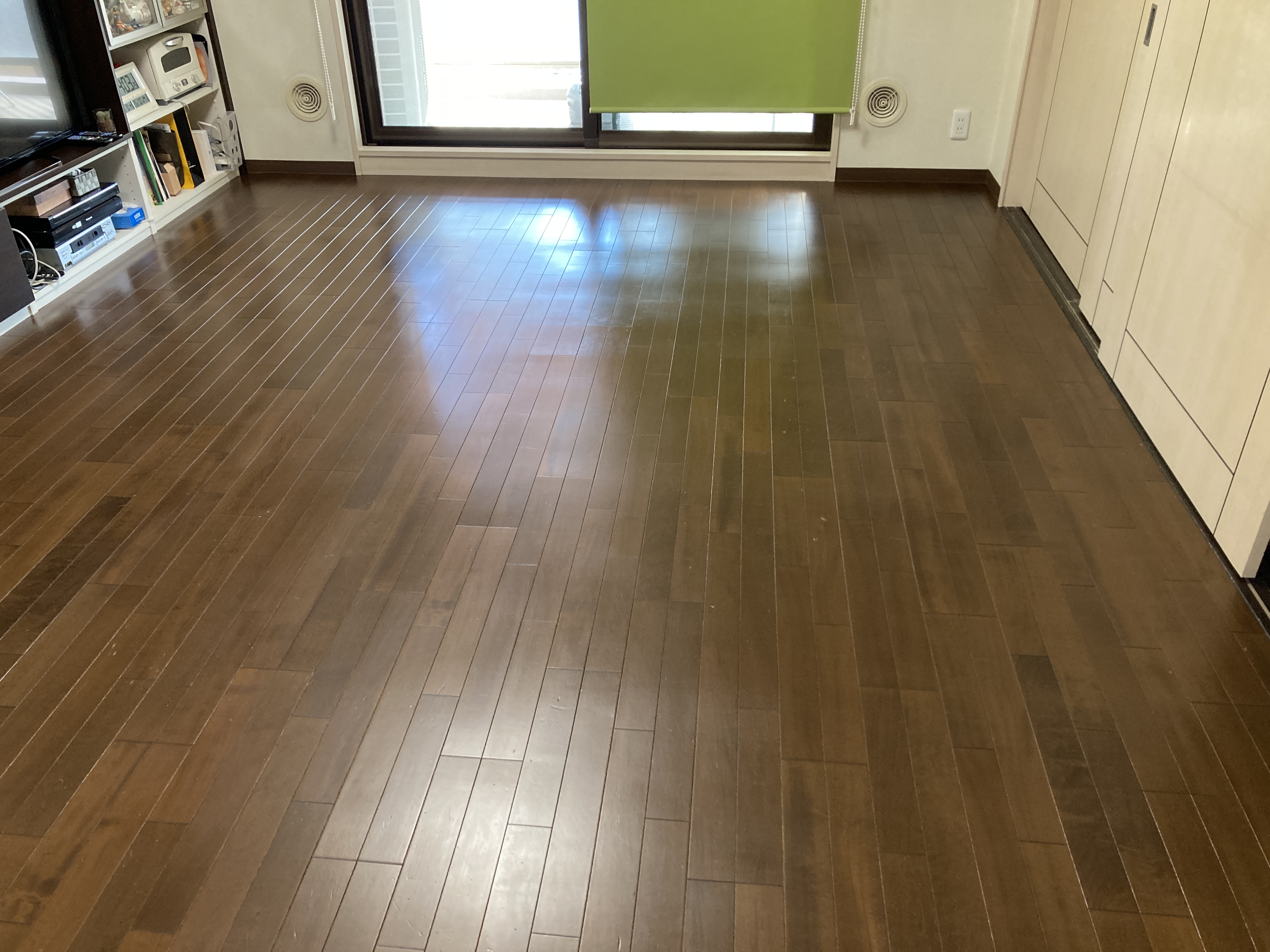 京都府京都市中京区壬生森町のフローリングクリーニングの作業後1