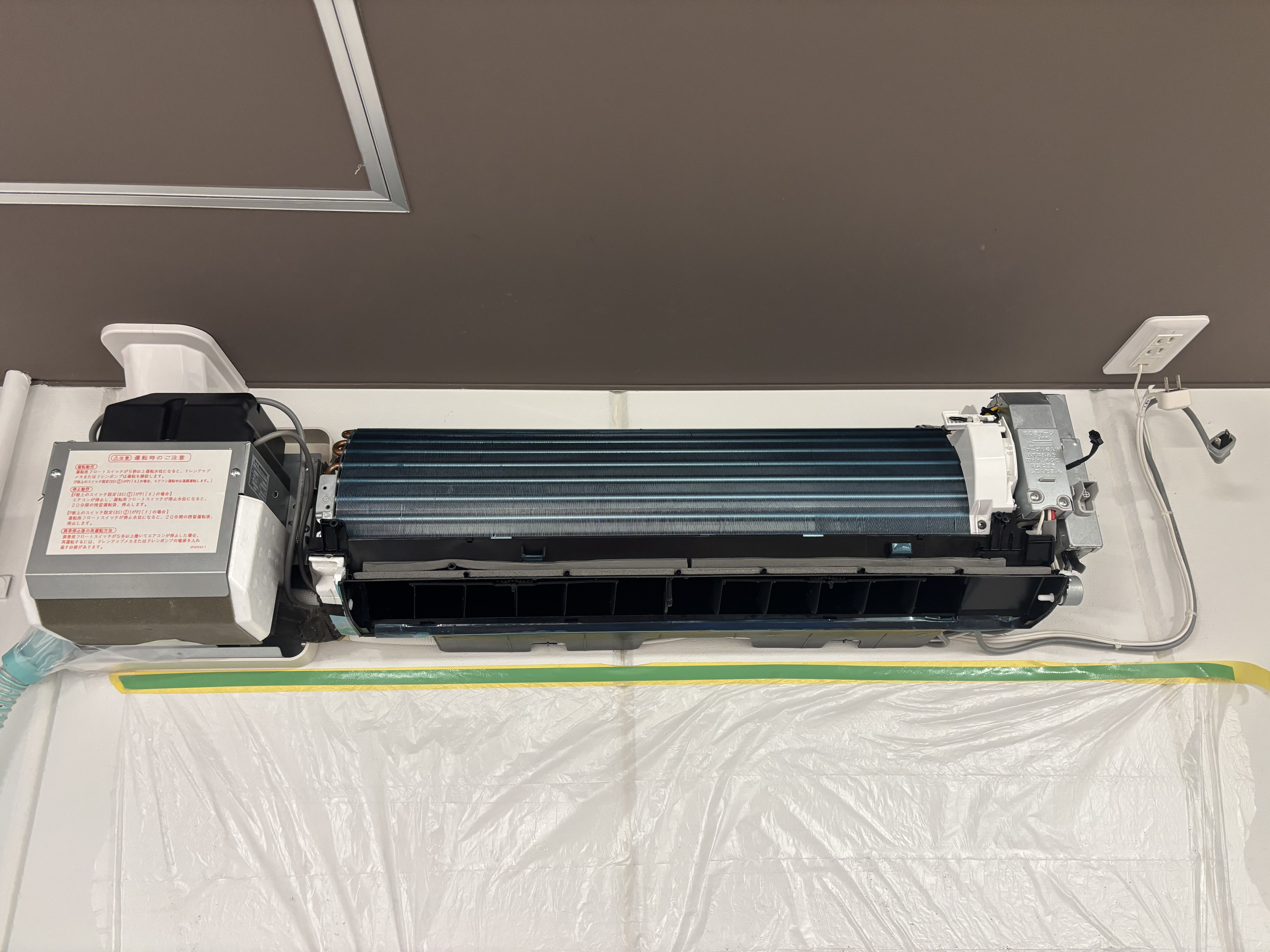 埼玉県草加市の壁掛けエアコンの作業後1