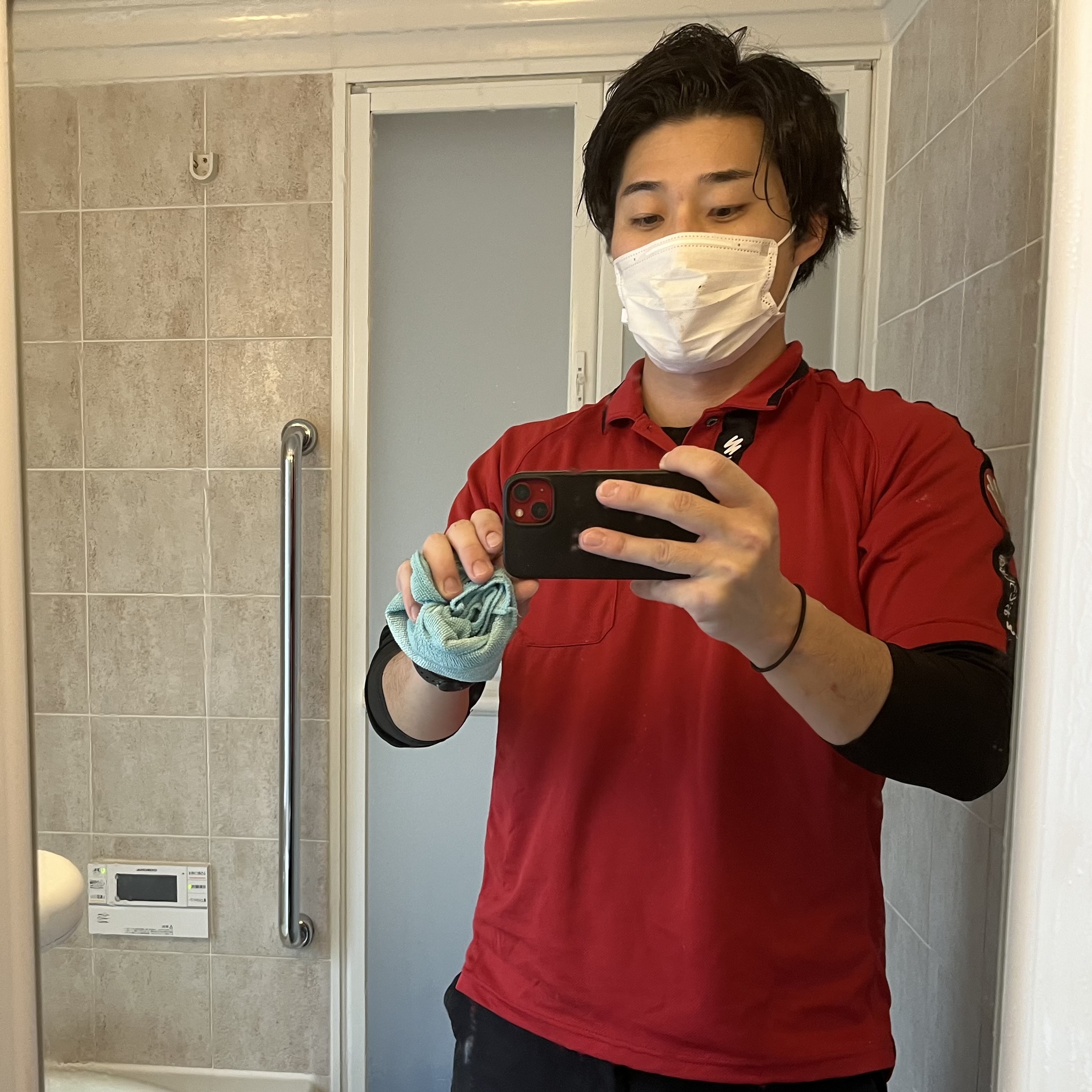 青森県弘前市独狐の浴室・お風呂クリーニングの作業後2