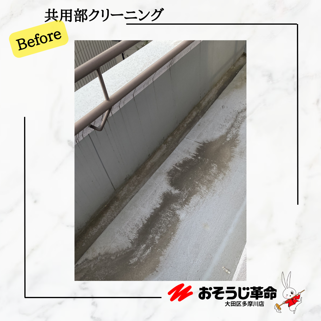 東京都大田区蒲田のビル・マンション共用部清掃の作業前1
