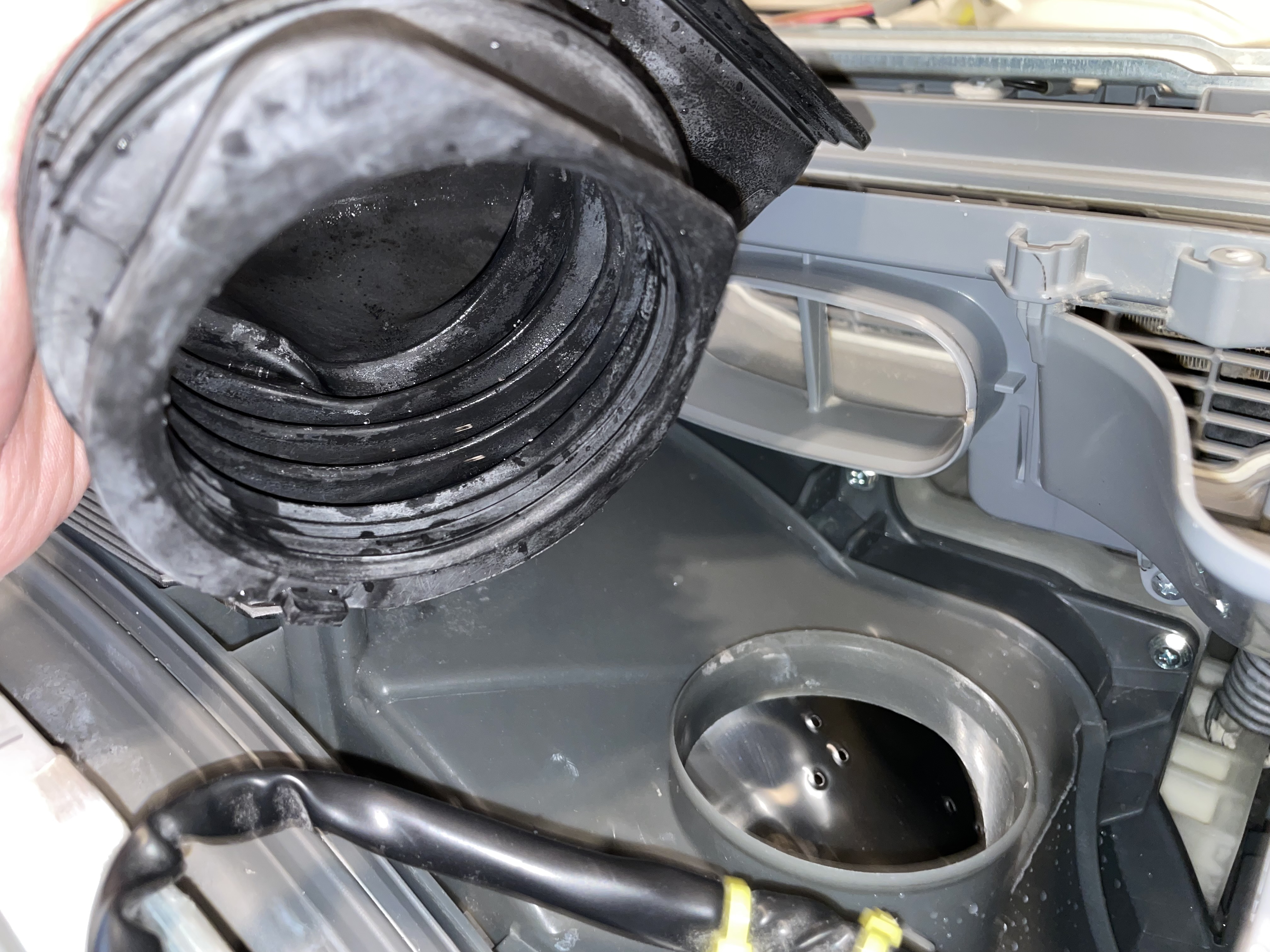 愛知県長久手市の洗濯機分解クリーニングの作業後1