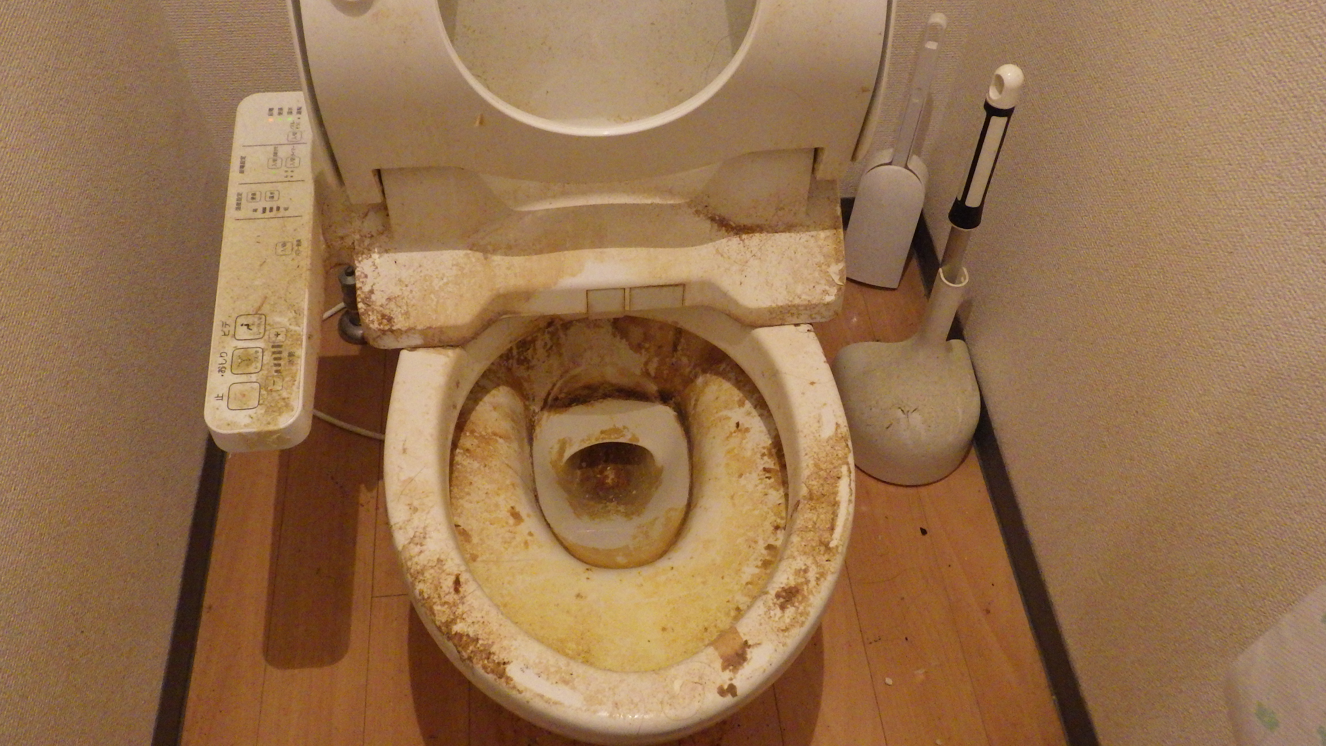 東京都品川区旗の台のトイレクリーニングの作業前1