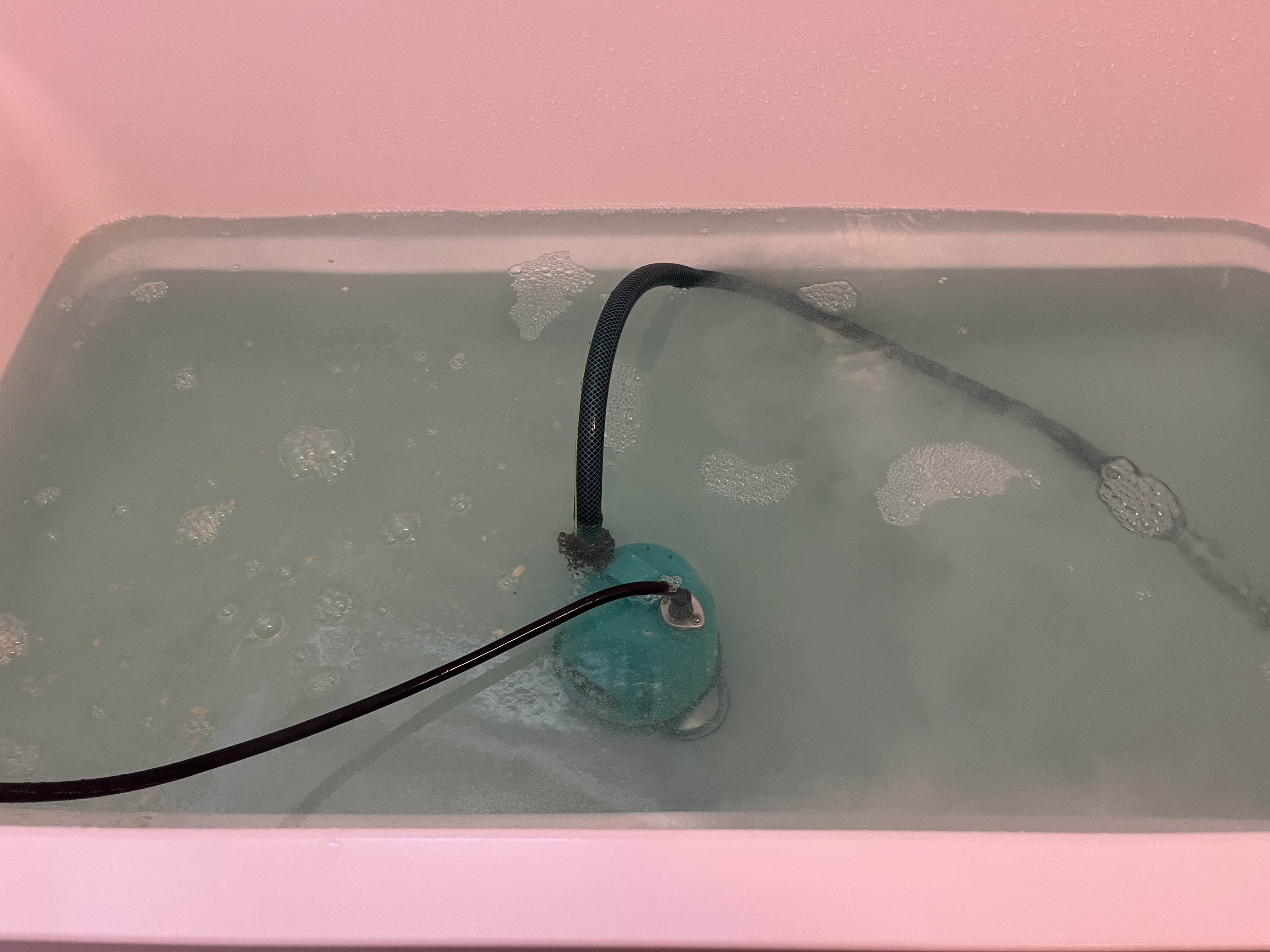 福島県いわき市の追い焚き配管除菌洗浄の作業後1