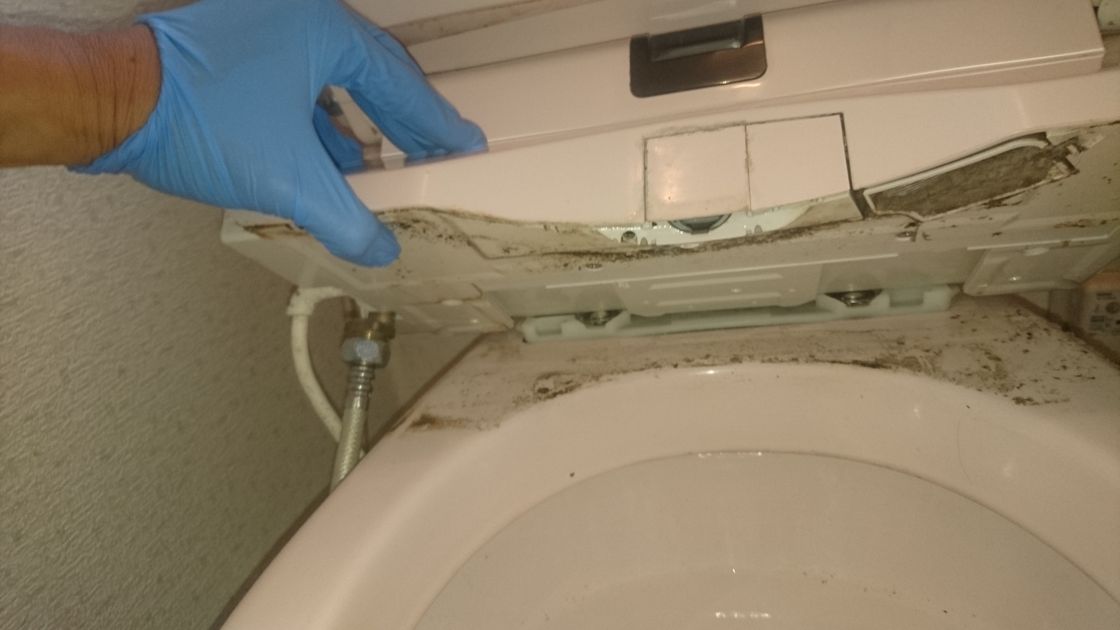 東京都小平市のトイレクリーニングの作業前1