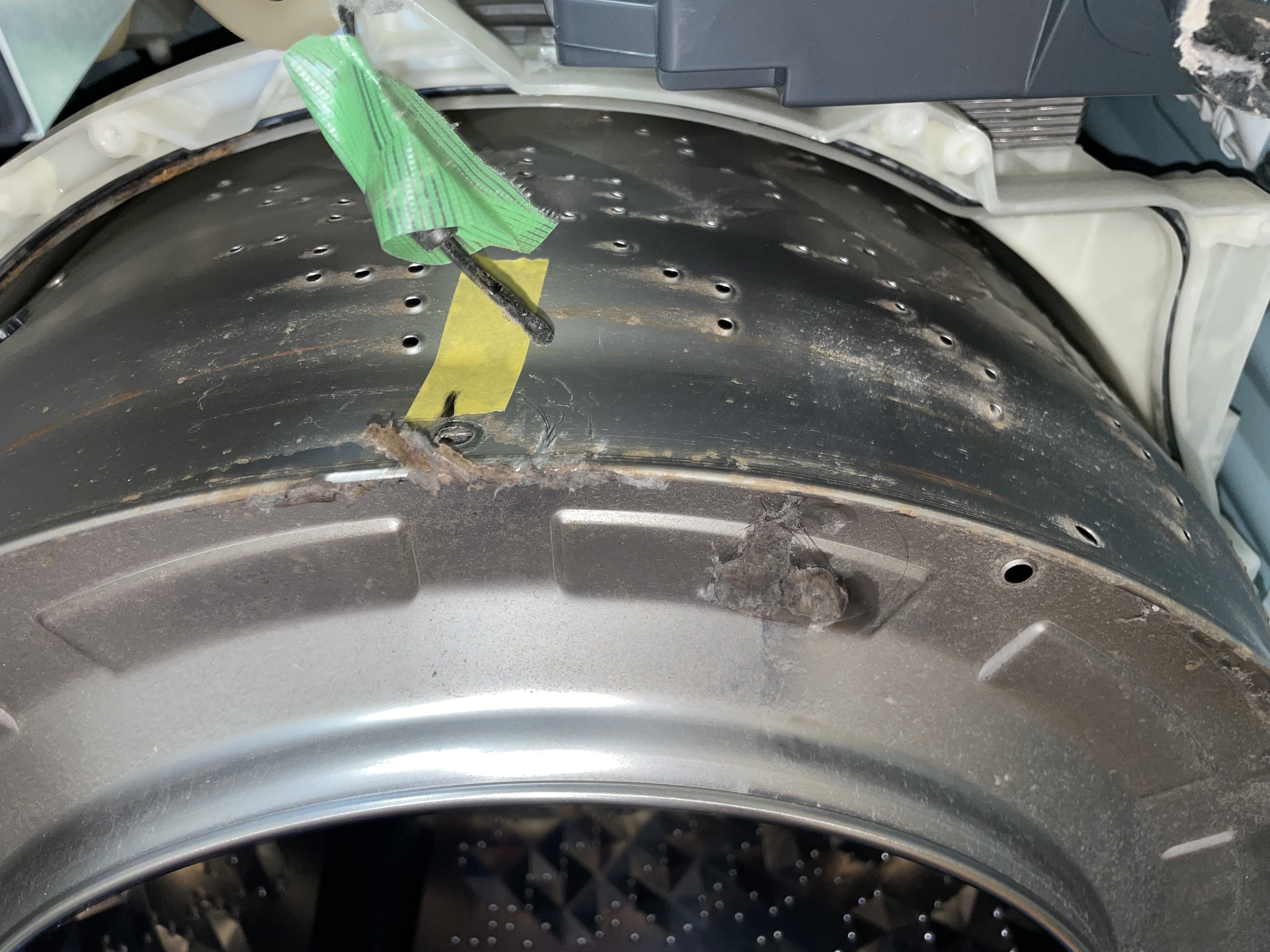 愛知県春日井市の洗濯機分解クリーニングの作業前3